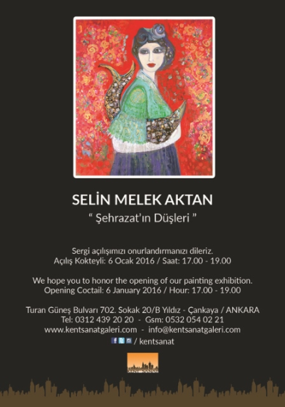 Selin Melek Aktan ''Şehrazat'ın Düşleri'' Resim ve Heykel Sergisi